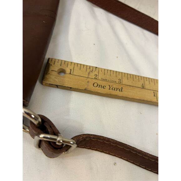 Vera Pelle Italy genuine leather brown crossbody - Picture 10 of 10